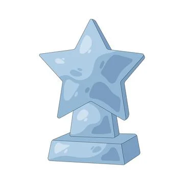 Illustration of silver trophy Stock Illustration