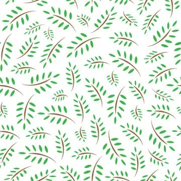 Illustration of a simple floral pattern isolated on a white background Stock Illustration