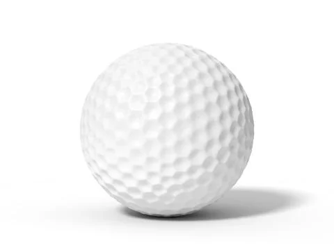 Illustration of simple golf ball. Stock Illustration