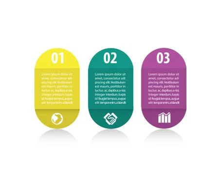 Illustration of simple infographic Stock Illustration