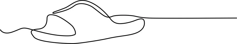 Illustration of a single slipper Vector 스톡 일러스트