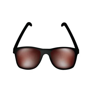 Illustration of a single sunglass vector design on a white background Stock Illustration