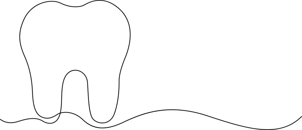 Illustration of a single tooth Vector Stock-Illustration