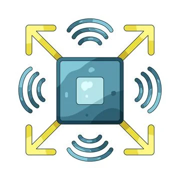 Illustration of size sensor Stock Illustration