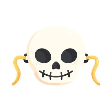 Illustration of skeleton mask Stock Illustration