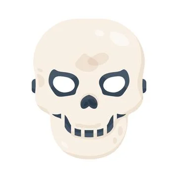 Illustration of skeleton mask Stock Illustration