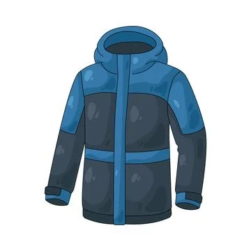 Illustration of ski jacket Stock Illustration