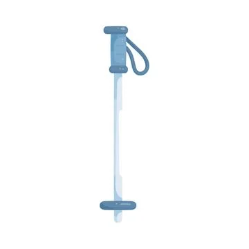 Illustration of ski pole Stockillustratie