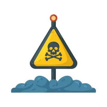 Illustration of Skull danger Stock Illustration