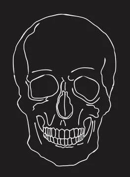 Illustration of a skull Stock Illustration