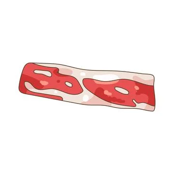 Illustration of slice of meat Stock Illustration
