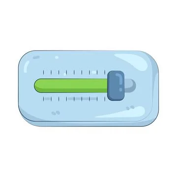 Illustration of slider bar Stock Illustration