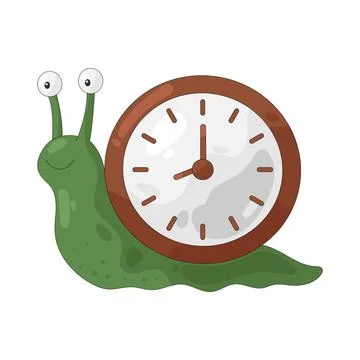 Illustration of Slow time 스톡 일러스트