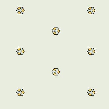 Illustration of small geometric patterns on gray background 스톡 사진