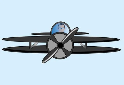 Illustration of the small plane Stock Illustration
