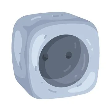 Illustration of smart plug Stock Illustration