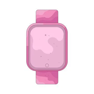 Illustration of smartwatch Illustrazione stock