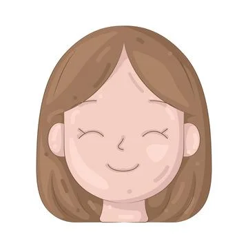 Illustration of smiling face Stock Illustration