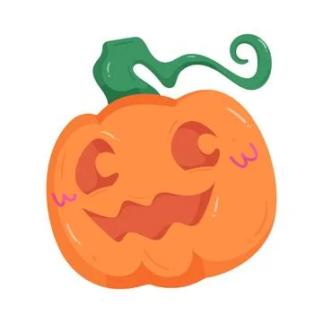 Illustration of smiling pumpkin イラスト素材