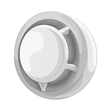 Illustration of smoke detector Stock Illustration