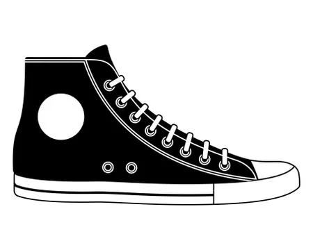 Illustration of sneaker Illustrazione stock