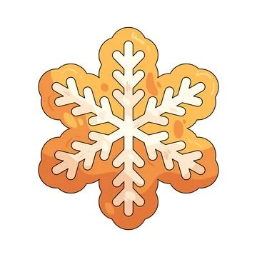Illustration of snowflake cookie Stock Illustration