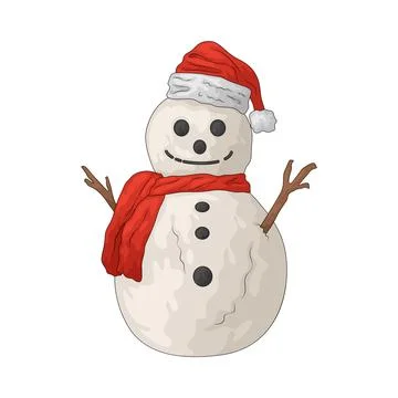 Illustration of snowman Stock Illustration