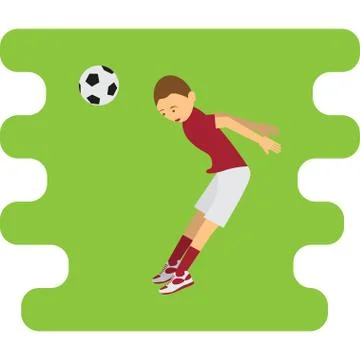 Illustration of soccer player Stock Illustration