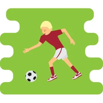 Illustration of soccer player Stock Illustration