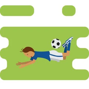 Illustration of soccer player Stock Illustration