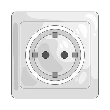 Illustration of socket Ilustración de archivo