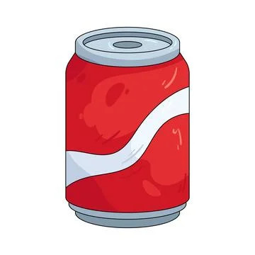 Illustration of soda can Stock Illustration