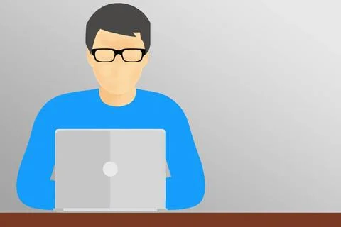 Illustration of software developer illustration of software developer work... 写真素材