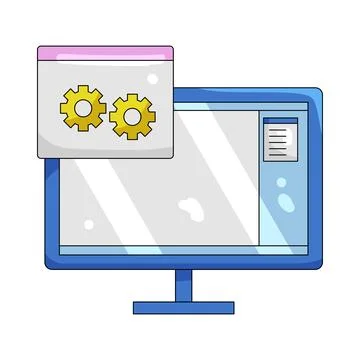 Illustration of Software Ilustração Stock