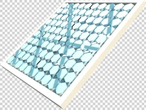 Illustration of solar panel with hexagon shape glasses Stock Photos