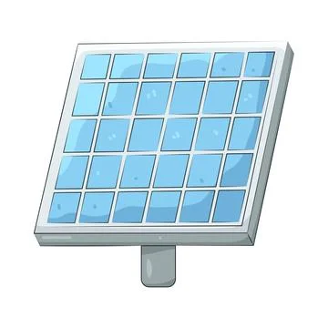 Illustration of solar panel Ilustración de archivo