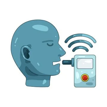 Illustration of  sound sensor Stock Illustration