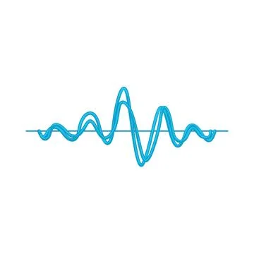 Illustration of sound wave Stock Illustration
