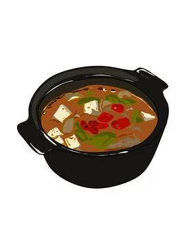 Illustration of soup Stock Illustration