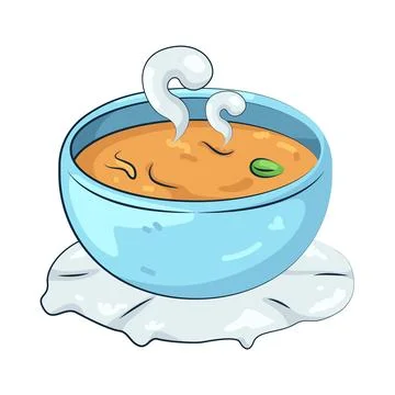 Illustration of Soup Stock Illustration