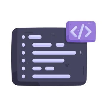 Illustration of source code Stock Illustration