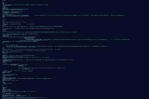 Illustration of source code written in programming language Foto stock
