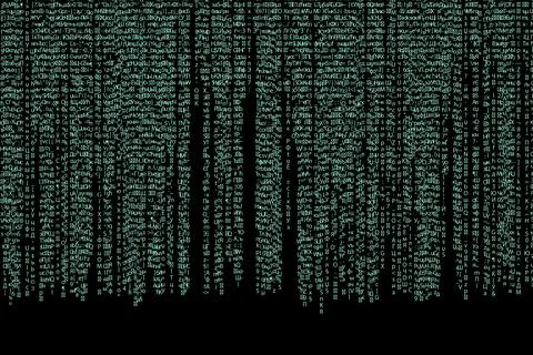 Illustration of source code written in programming language Stockfoto's