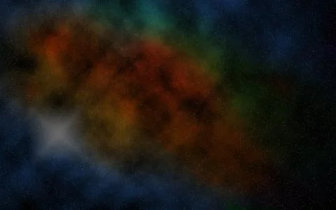 Illustration of a Space Galaxy Stock Illustration