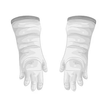 Illustration of Space Gloves Illustrazione stock