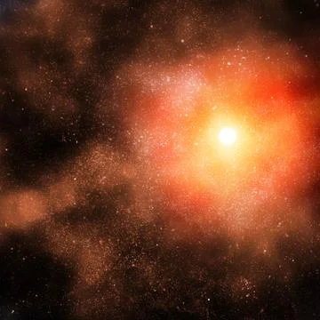 Illustration of space with multiple stars Stock Illustration