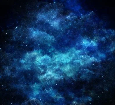 Illustration of space with multiple stars Stock Illustration