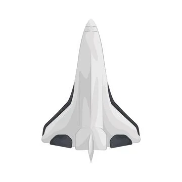 Illustration of space shuttle Stock Illustration