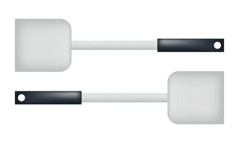 Illustration of a spatula with a mesh technique Stock Illustration