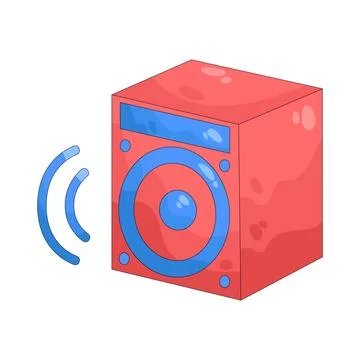 Illustration of speaker Stock Illustration